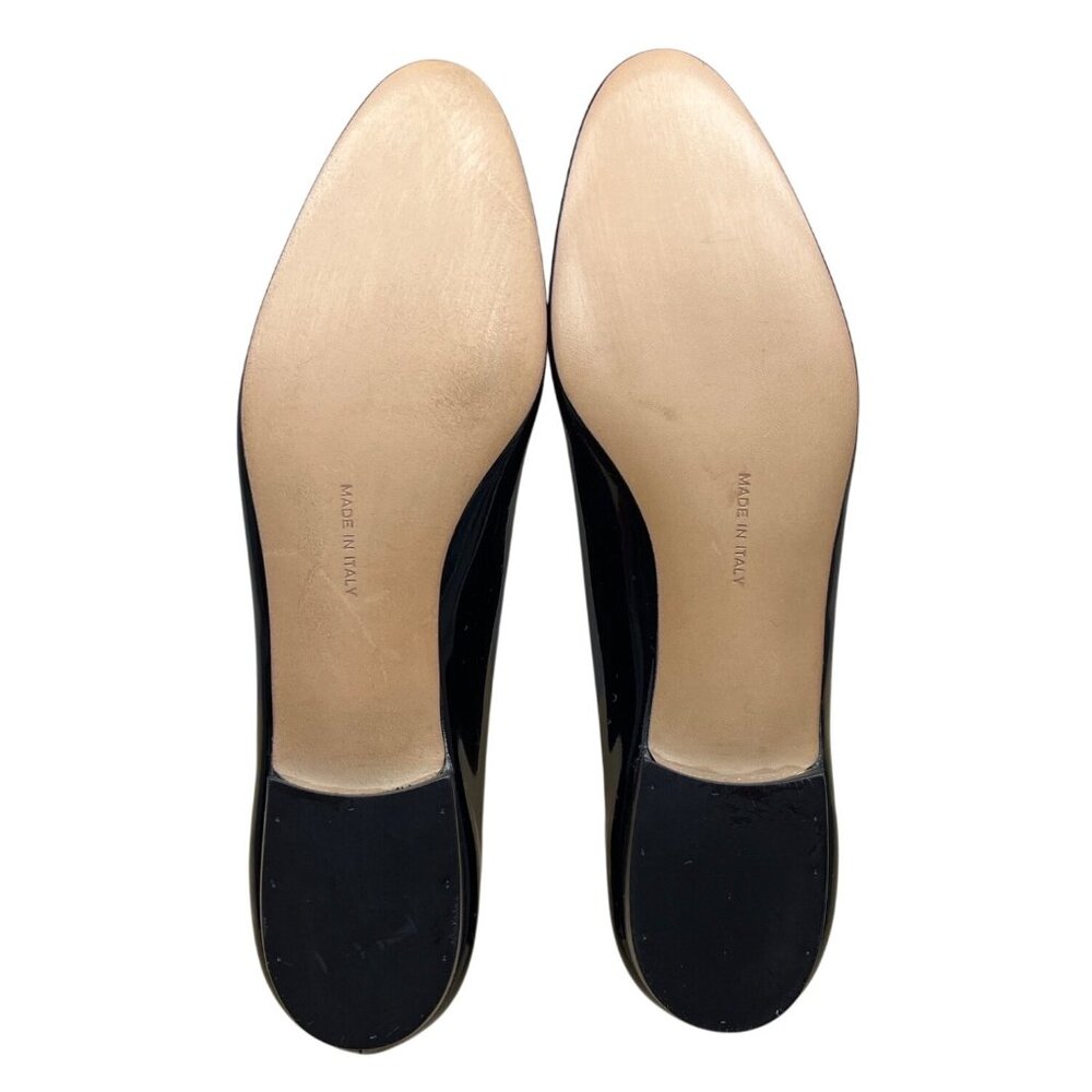 Salvatore Ferragamo Vara Bow Loafers Black Patent Leather - Size 6.5 2A (Narrow) - Picture 8 of 8